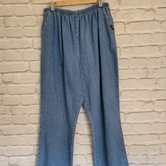Chic denim blue jean granny pants size 18 - Picture 7 of 8